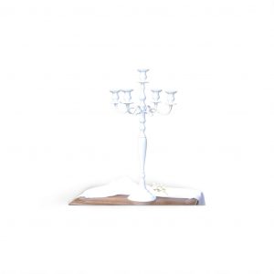 title Bougeoirs blancs 80 cm