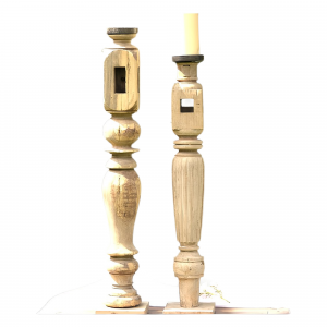 title Grands bougeoirs en bois