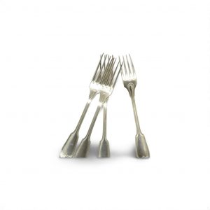 title Fourchettes en métal argenté