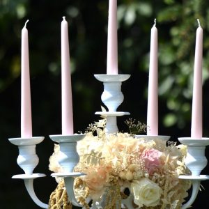 title Bougeoirs blancs 80 cm