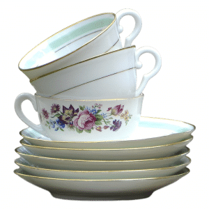 Tasses et sous-tasses à café