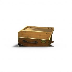 title Valise en bois vintage