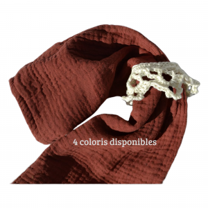 Serviettes en double gaze de coton