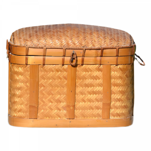 Valisette en paille tressée