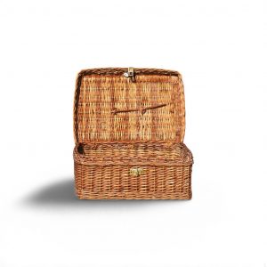 title Valisette en osier vintage
