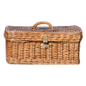 Valisette en osier vintage